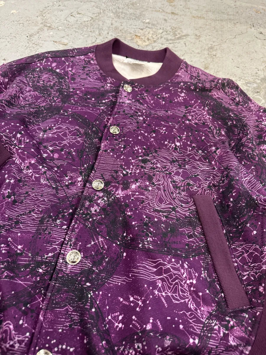 SS2016 Versace Galaxy Astrology Purple Bomber Jacket (M) zEskYqL 7