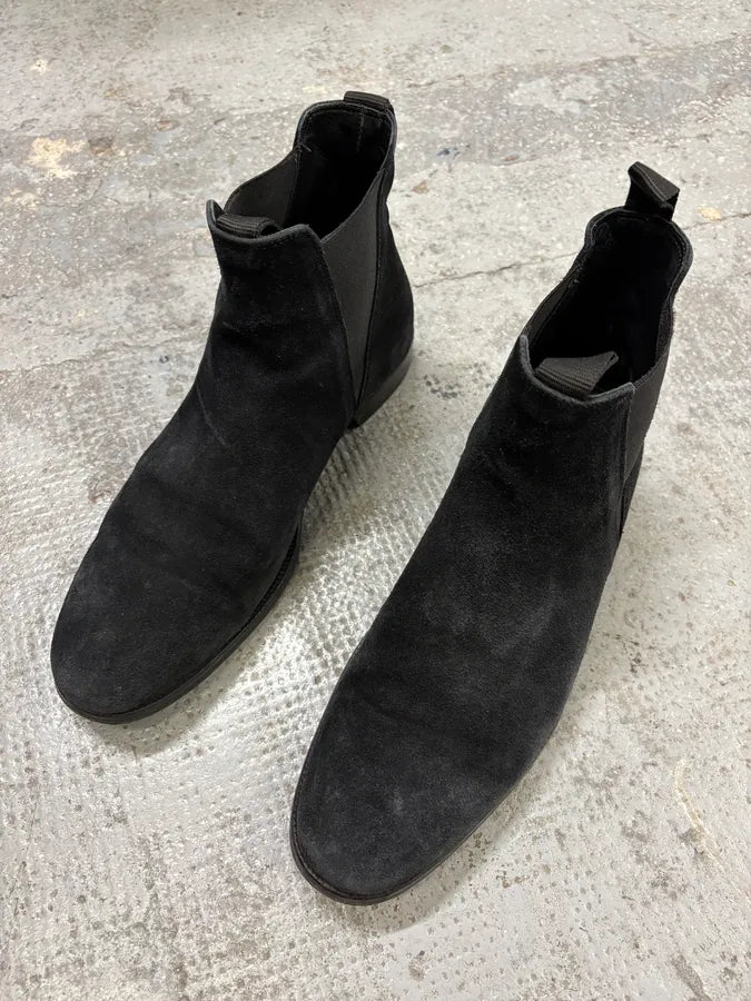 SS2017 Acne Studios Black Suede Leather Ankle Boots (42eu/us8.5) KKijxxE 2