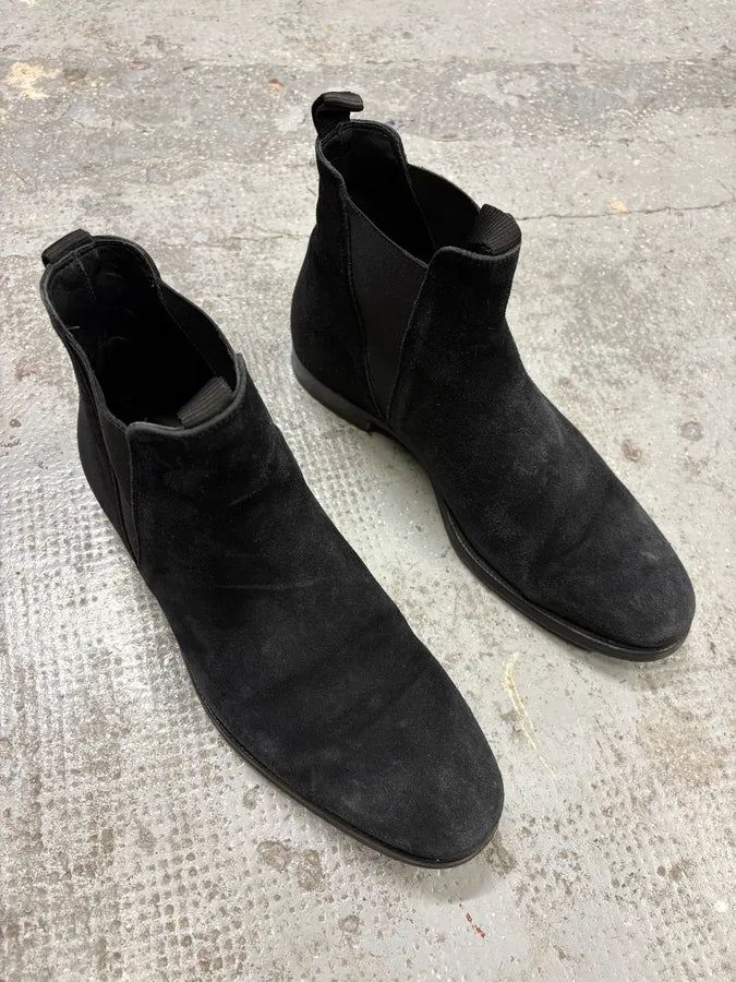 SS2017 Acne Studios Black Suede Leather Ankle Boots (42eu/us8.5) KKijxxE 3