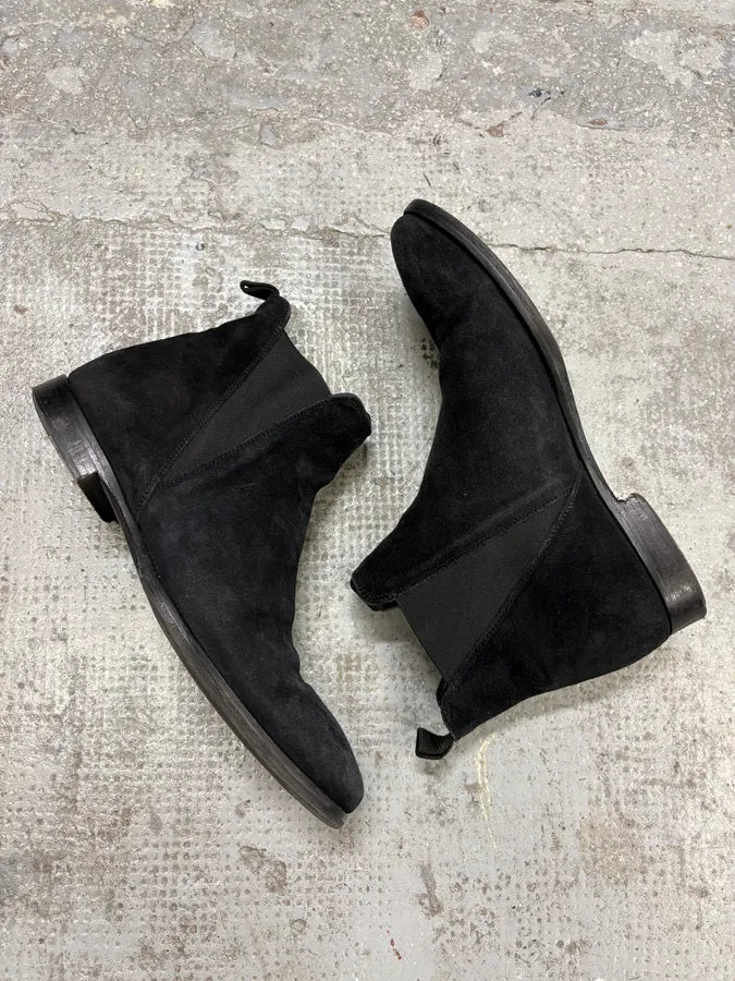 SS2017 Acne Studios Black Suede Leather Ankle Boots (42eu/us8.5) KKijxxE 5