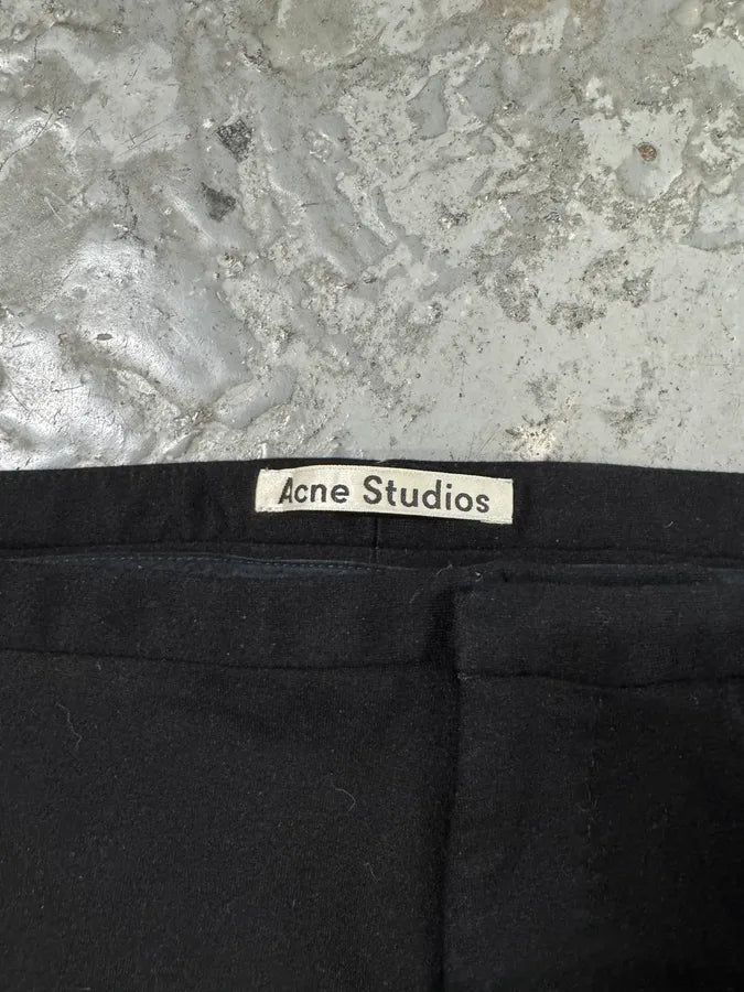 SS2017 Acne Studios Full Zips Black Cozy Pants (S) 3