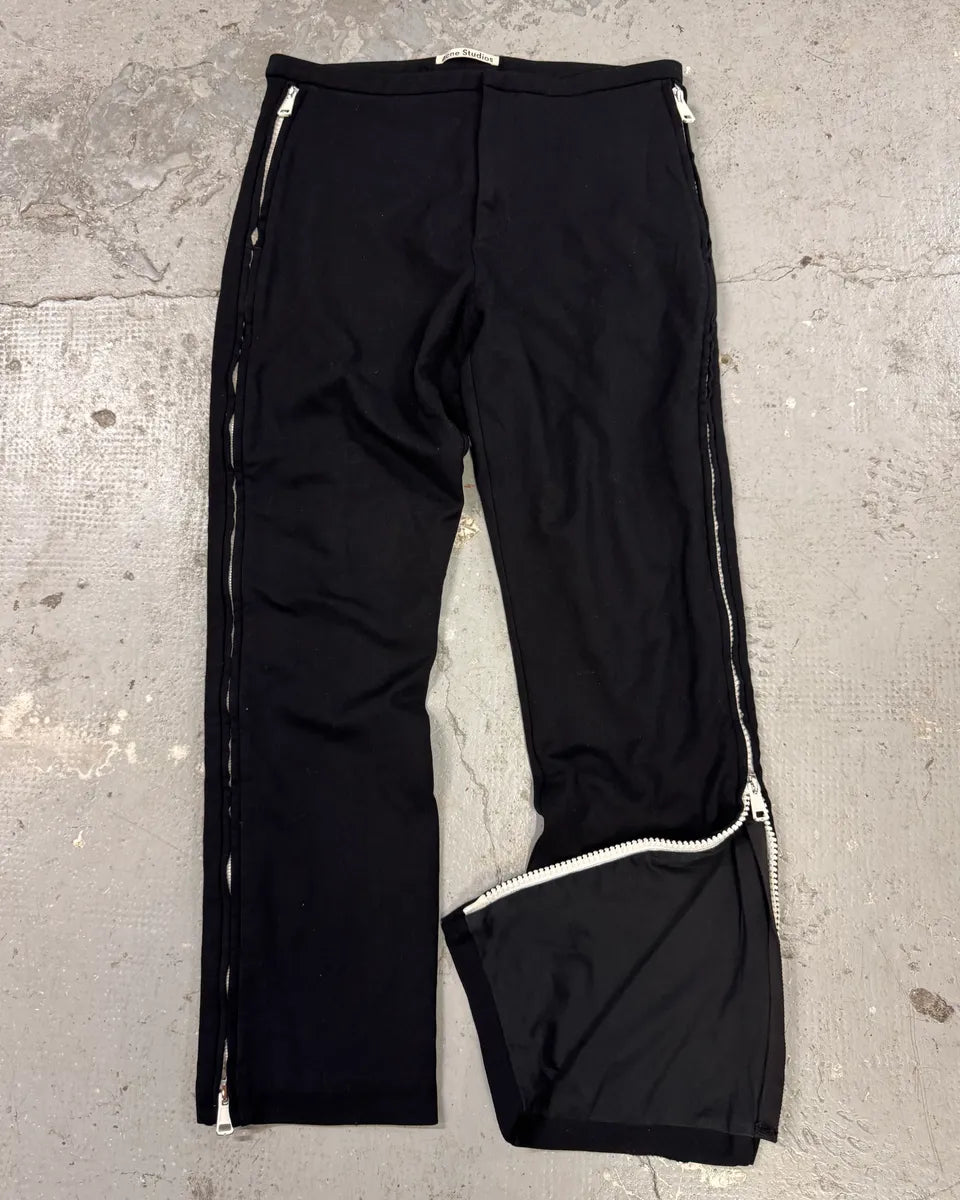 SS2017 Acne Studios Full Zips Black Cozy Pants wZsRmCu 0