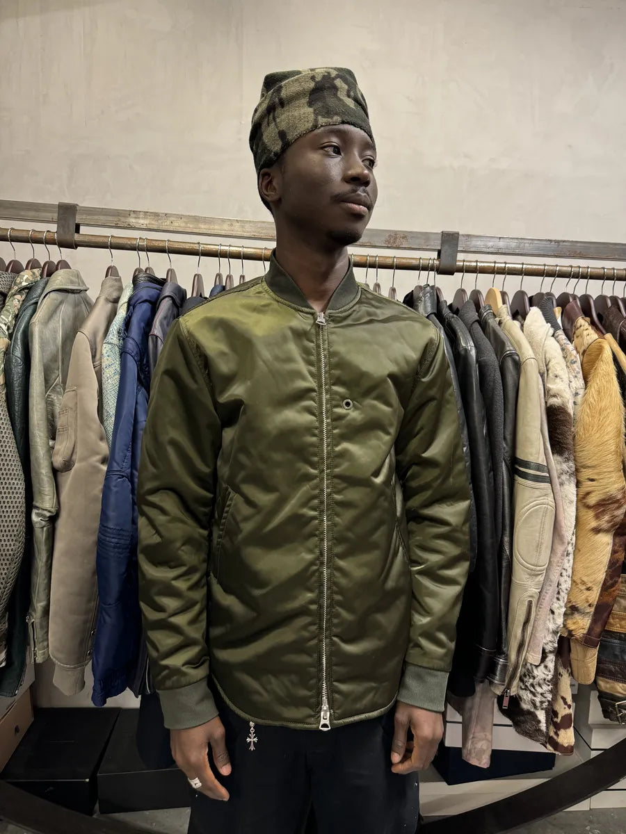 SS2017 Acne Studios Olive Green Nylon Bomber Jacket CfakTWp 1
