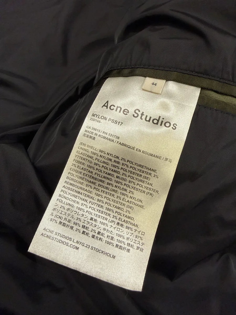 SS2017 Acne Studios Olive Green Nylon Bomber Jacket CfakTWp 12