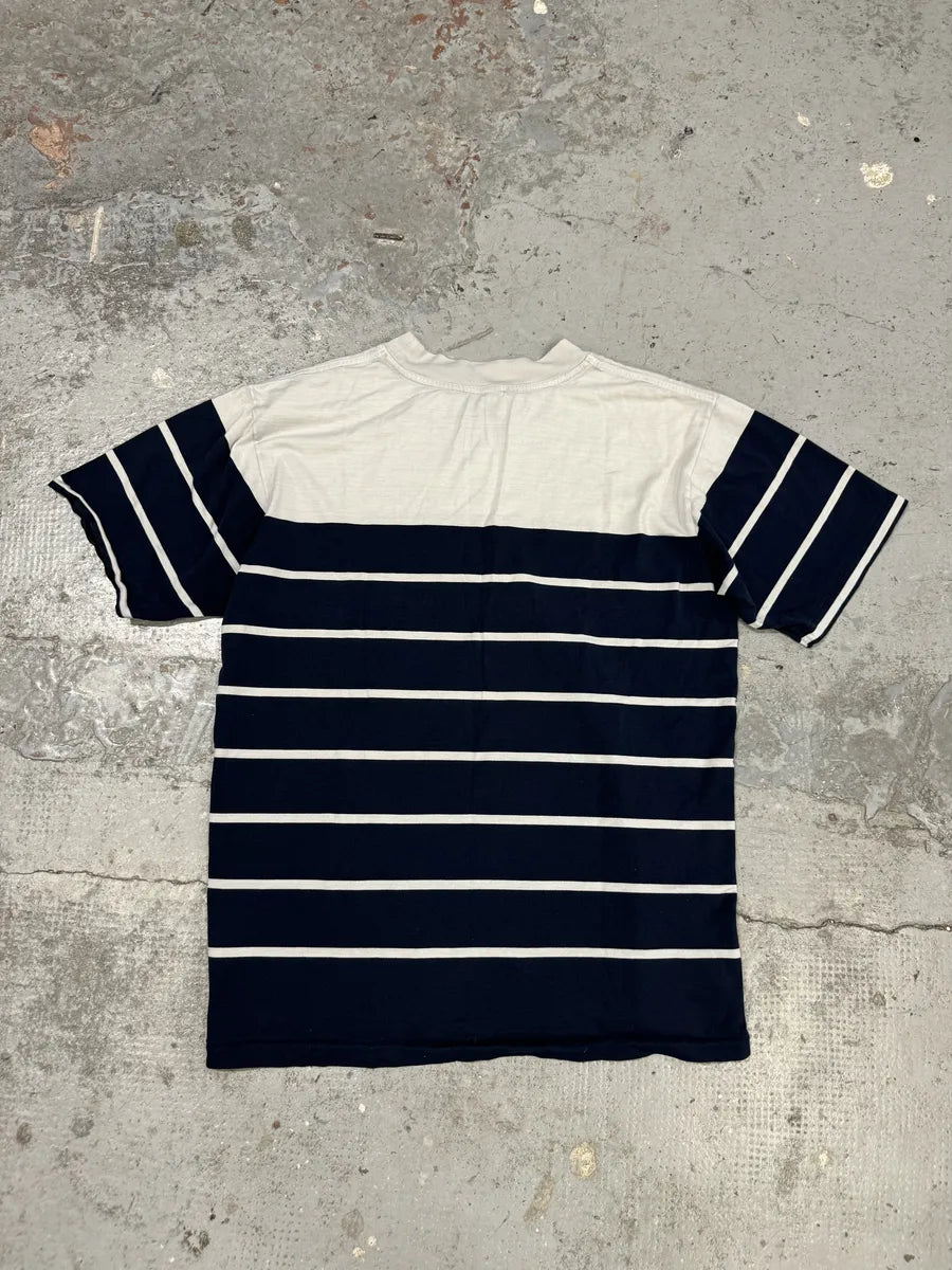 SS2017 Acne Studios White & Navy Lines Striped T-Shirt HnSAnGE 1