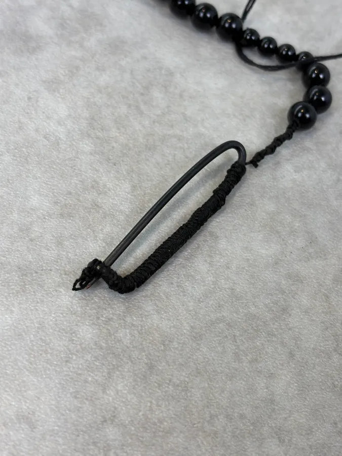 SS2017 Ann Demeulemeester Beaded Black Feather Necklace pExUqfK 6