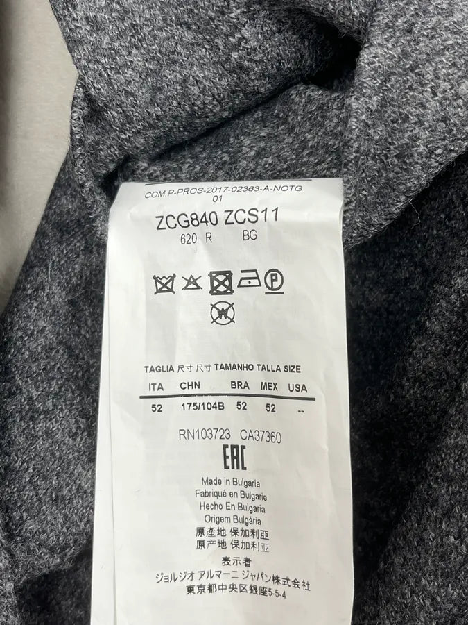 SS2017 Armani Collezioni Classy Grey Buttoned Jacket dQlQKOW 9