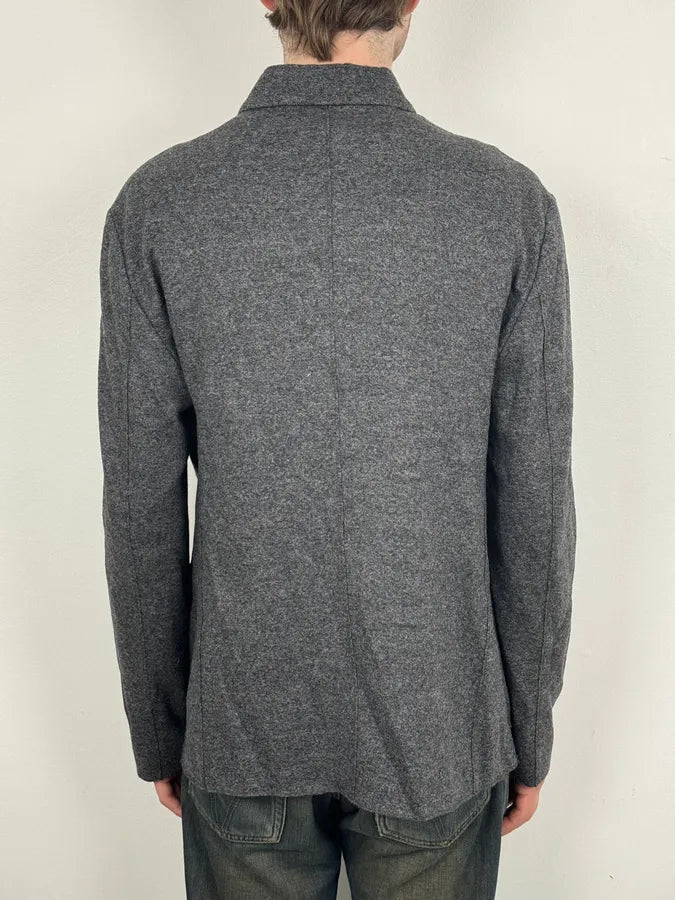 SS2017 Armani Collezioni Classy Grey Buttoned Jacket dQlQKOW 2