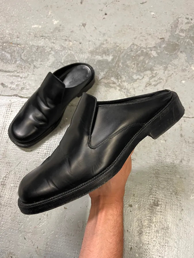SS2017 Balenciaga Black Leather Loafer Clog Mules (44eu/us10) cKfofKg 0