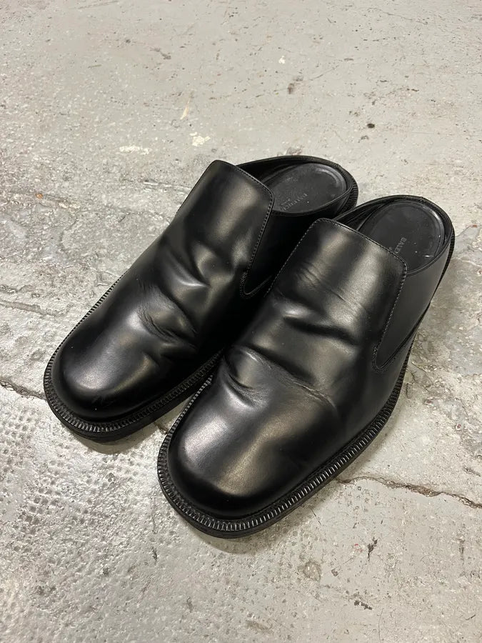 SS2017 Balenciaga Black Leather Loafer Clog Mules (44eu/us10) cKfofKg 3