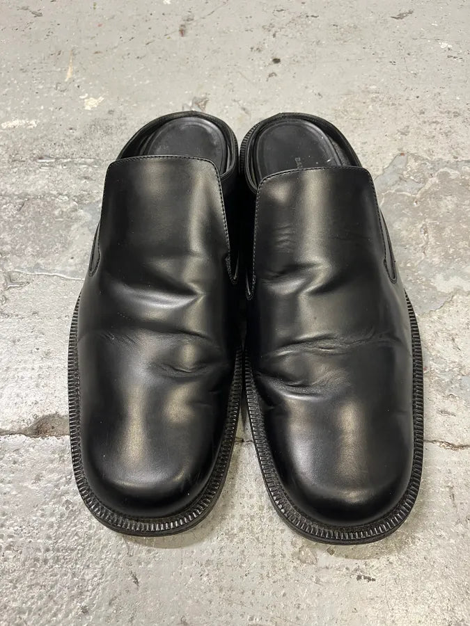 SS2017 Balenciaga Black Leather Loafer Clog Mules (44eu/us10) cKfofKg 4