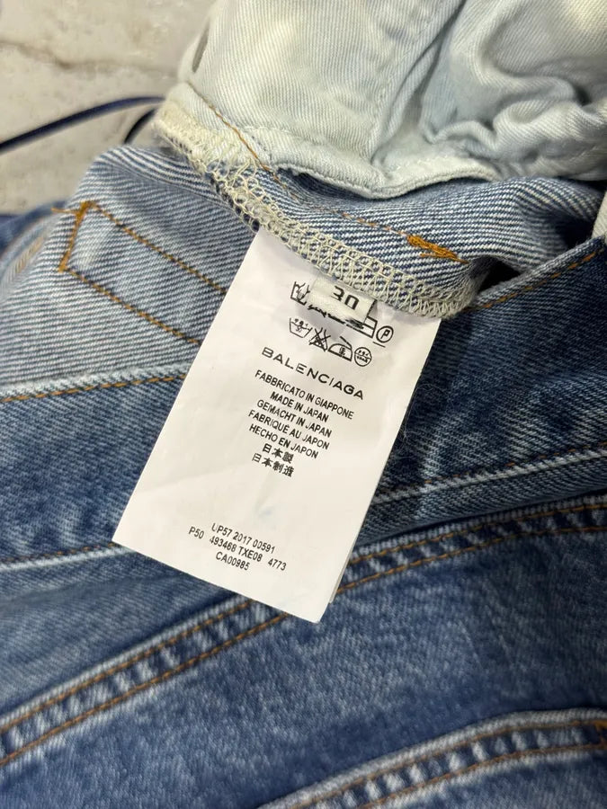 SS2017 Balenciaga Blue Denim Jeans IMjVcWM 10