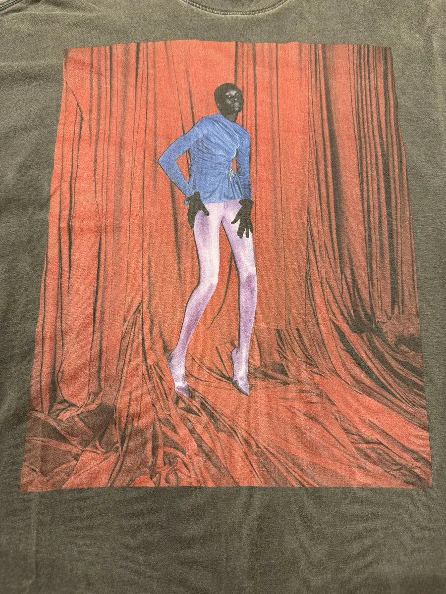 SS2017 Balenciaga Dark Grey Look Print T-Shirt xPYyFQc 4