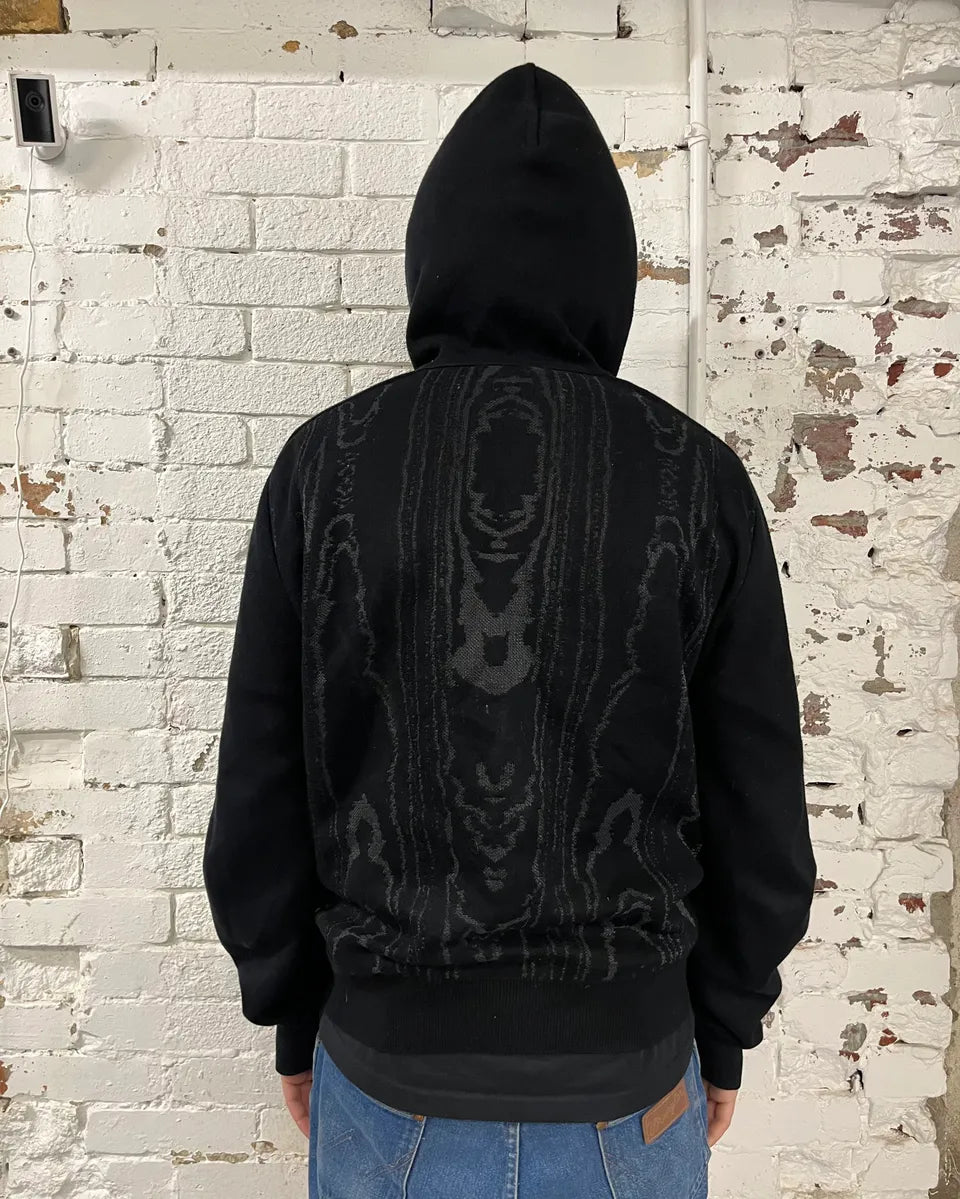 SS2017 Balmain Metallic Zip-Up Black Marble Effect Hoodie geZMKwf 2