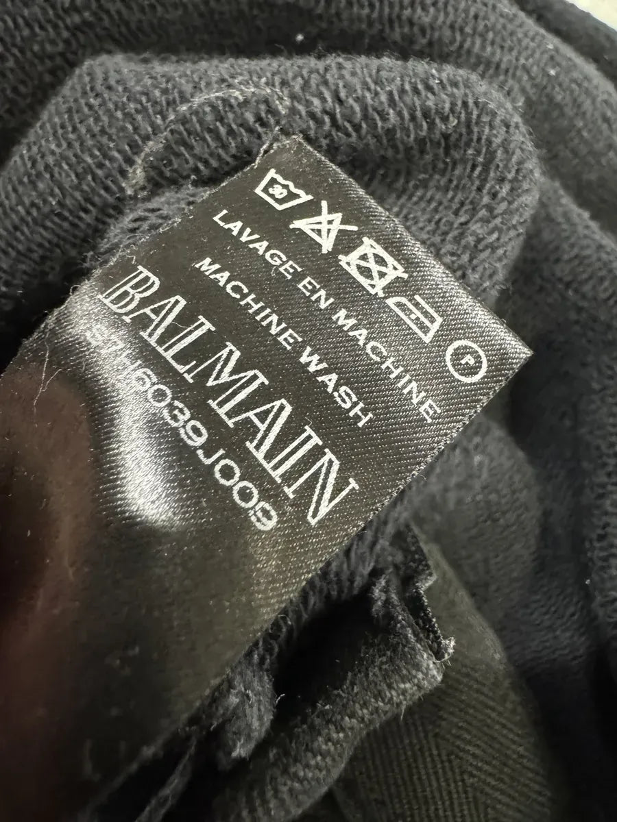 SS2017 Balmain Navy & Orange Biker Zip-up Hoodie oIcwpcN 9