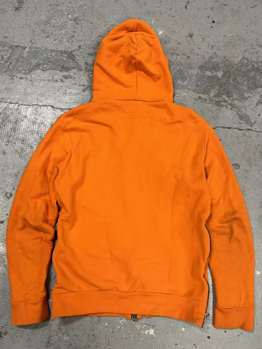 SS2017 Balmain Side Zips Orange Zip-up Hoodie hMzTRIT 1