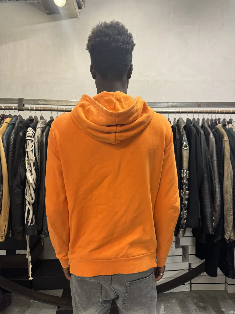 SS2017 Balmain Side Zips Orange Zip-up Hoodie hMzTRIT 4