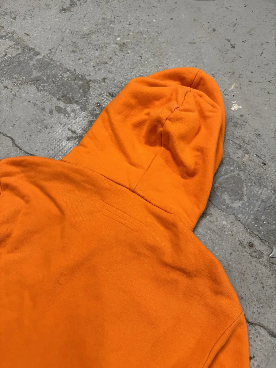 SS2017 Balmain Side Zips Orange Zip-up Hoodie hMzTRIT 6