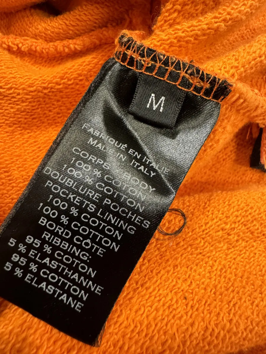 SS2017 Balmain Side Zips Orange Zip-up Hoodie hMzTRIT 8