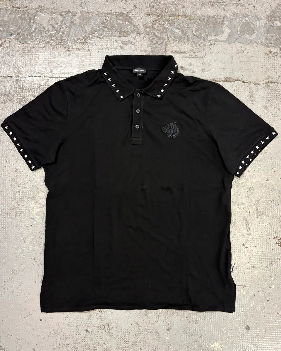 SS2017 Cavalli Black Stars Polo SkBGpyf 0