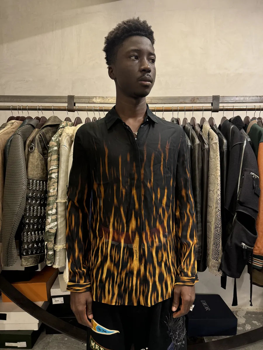 SS2017 Cavalli Fire Magma Black Shirt ZYruHIO 1