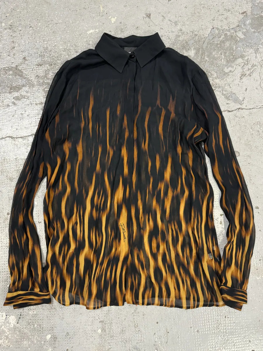 SS2017 Cavalli Fire Magma Black Shirt ZYruHIO 6