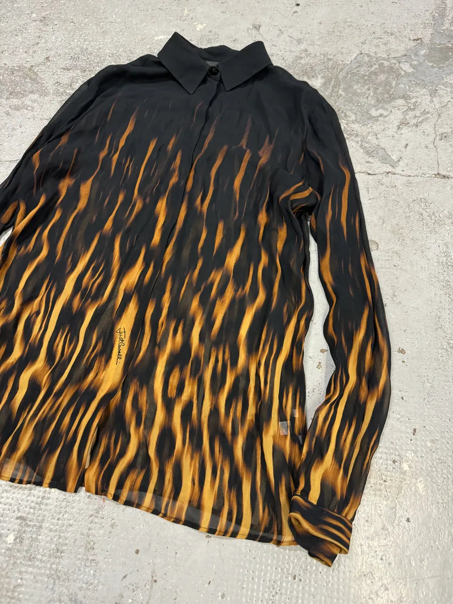 SS2017 Cavalli Fire Magma Black Shirt ZYruHIO 7