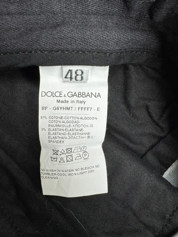 SS2017 Dolce & Gabbana Black Cotton Musical Instrument Print Short sCwRSWL 9