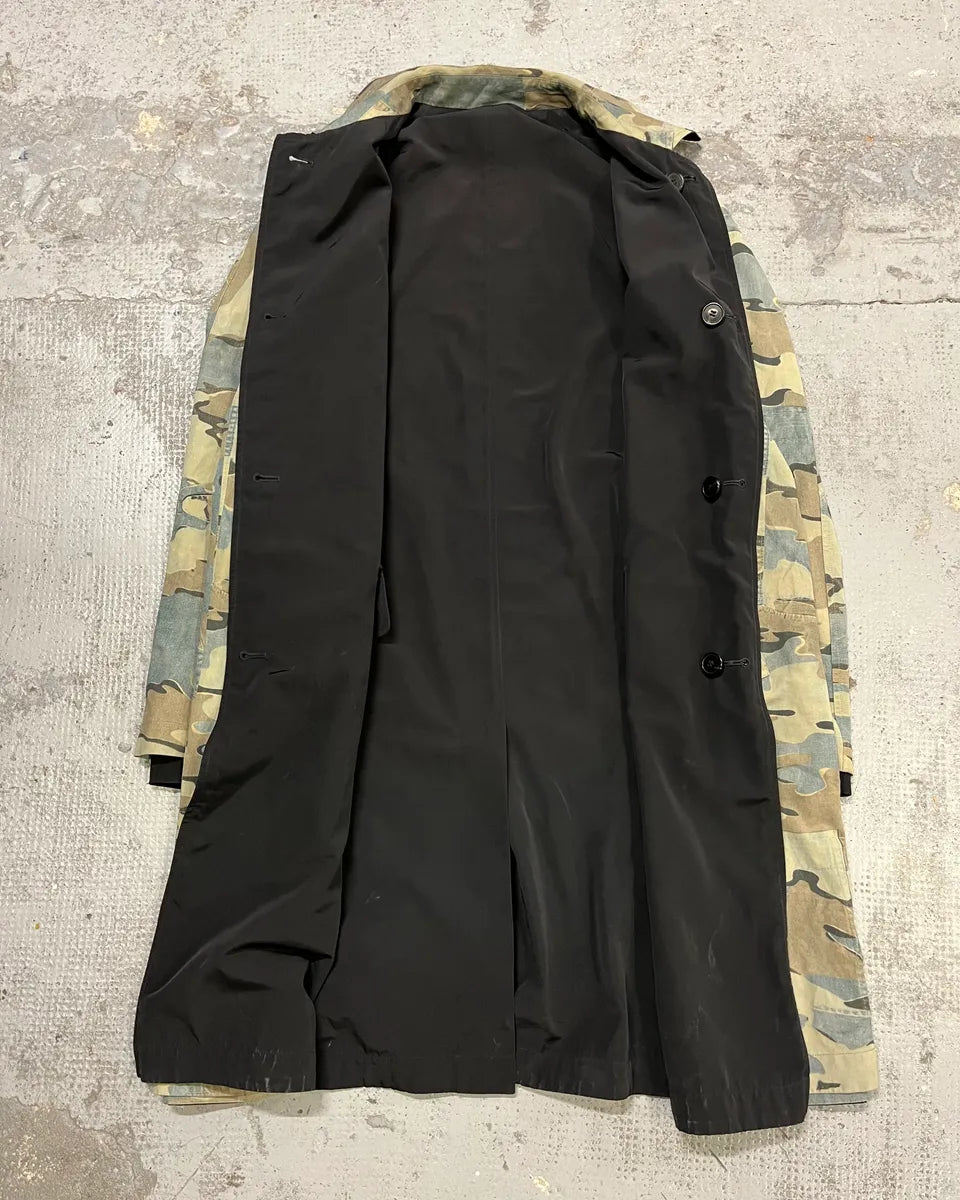 SS2017 Dries Van Noten Black & Camo Reversible Trench Coat  UdCmayR 11