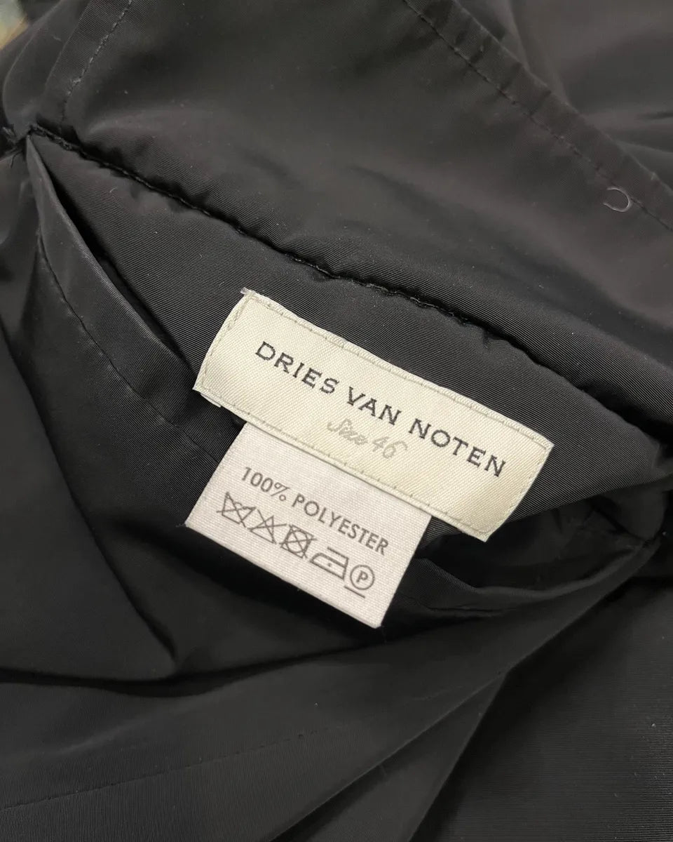 SS2017 Dries Van Noten Black & Camo Reversible Trench Coat  UdCmayR 12