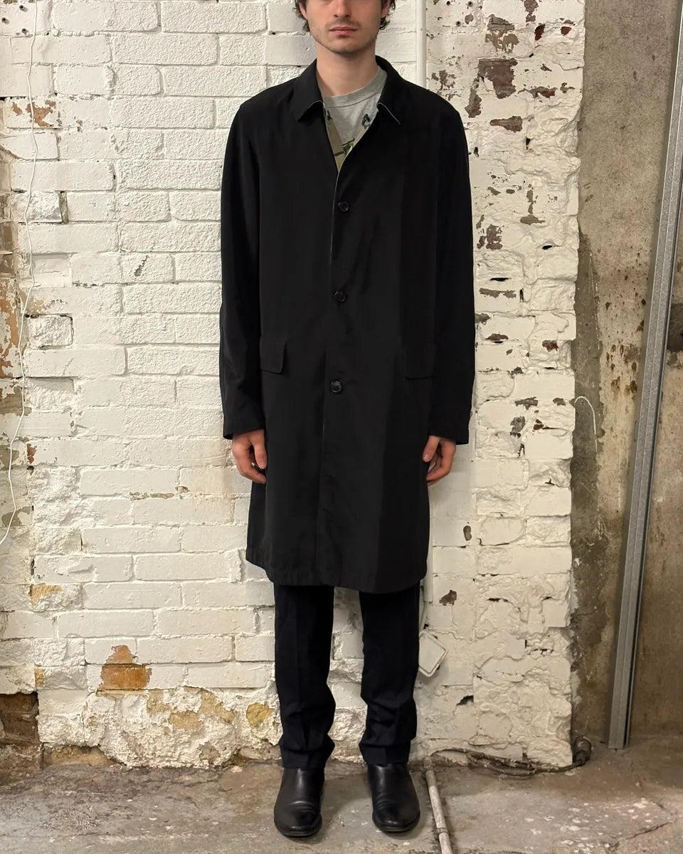 SS2017 Dries Van Noten Black & Camo Reversible Trench Coat  UdCmayR 3