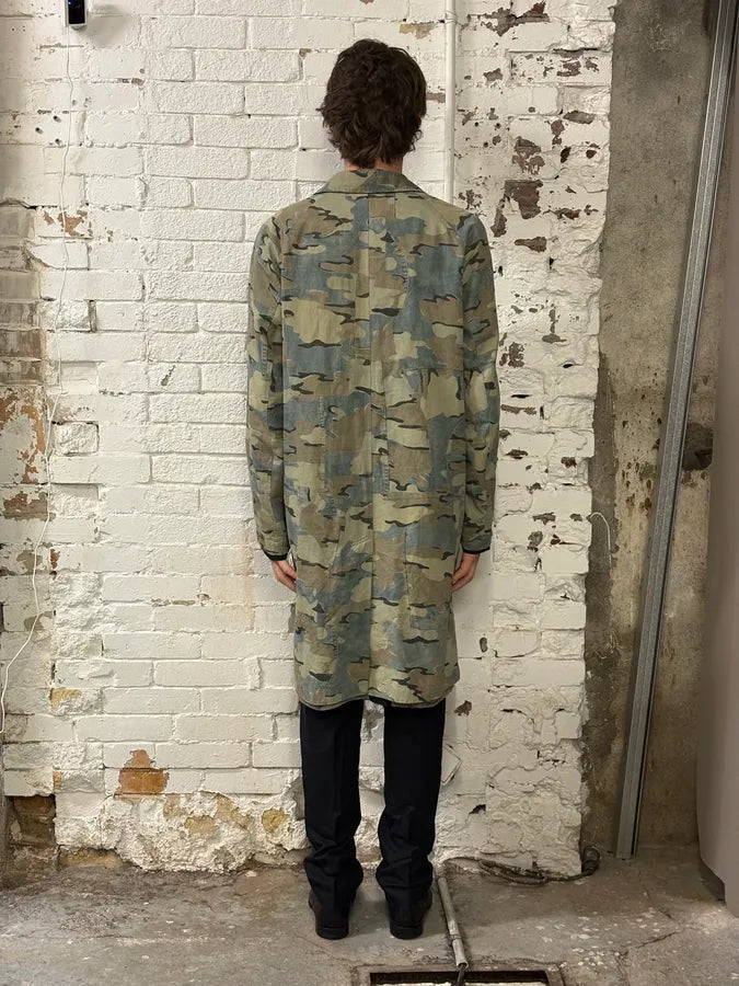 SS2017 Dries Van Noten Black & Camo Reversible Trench Coat  UdCmayR 4