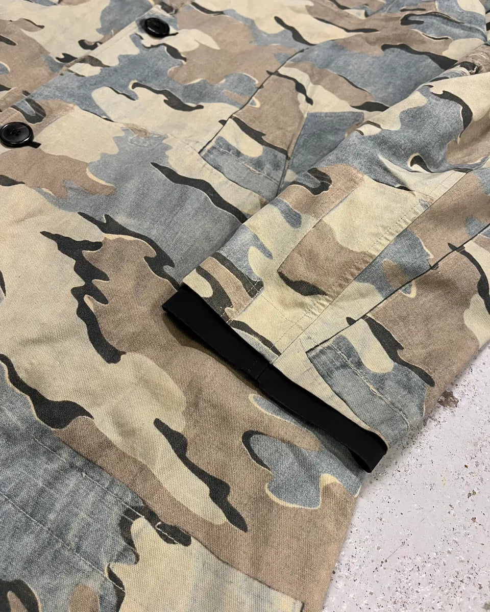 SS2017 Dries Van Noten Black & Camo Reversible Trench Coat  UdCmayR 8
