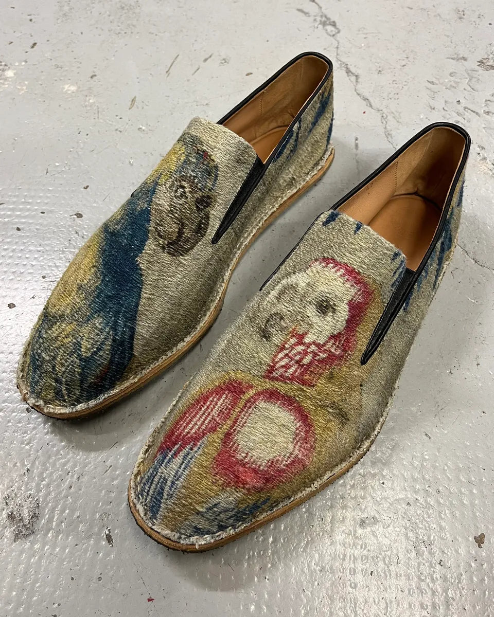 SS2017 Dries van Noten Multicolor Parrots Slip-On Shoes BoYmElO 1