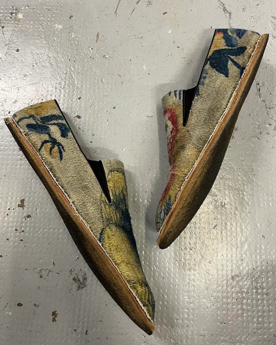 SS2017 Dries van Noten Multicolor Parrots Slip-On Shoes BoYmElO 2