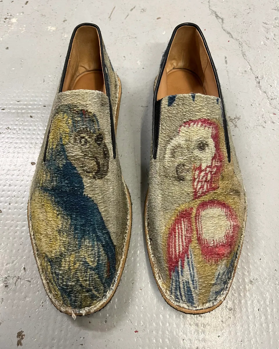 SS2017 Dries van Noten Multicolor Parrots Slip-On Shoes BoYmElO 4