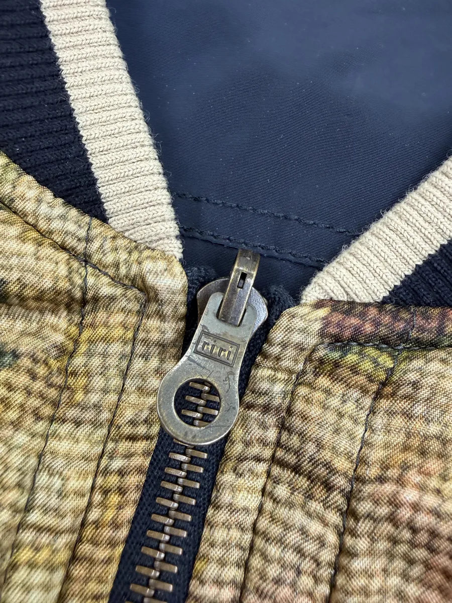 SS2017 Dries Van Noten Navy Tapisserie Reversible Bomber Jacket FgejhMc 15