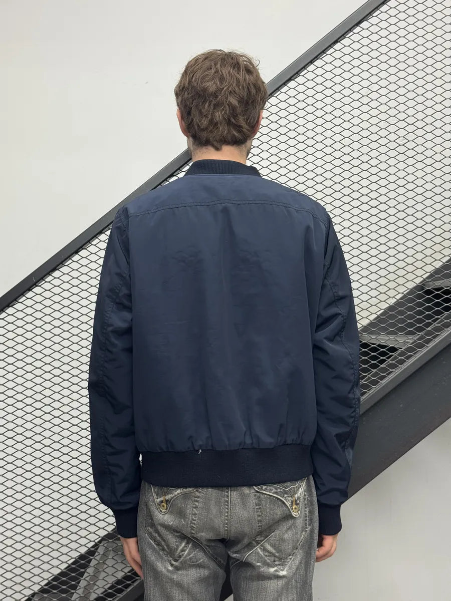 SS2017 Dries Van Noten Navy Tapisserie Reversible Bomber Jacket FgejhMc 5