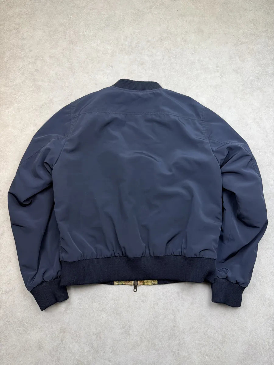 SS2017 Dries Van Noten Navy Tapisserie Reversible Bomber Jacket FgejhMc 7