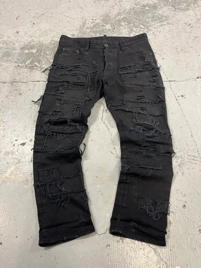 SS2017 Dsquared2 Black Destroy Jean BMzIvrM 0