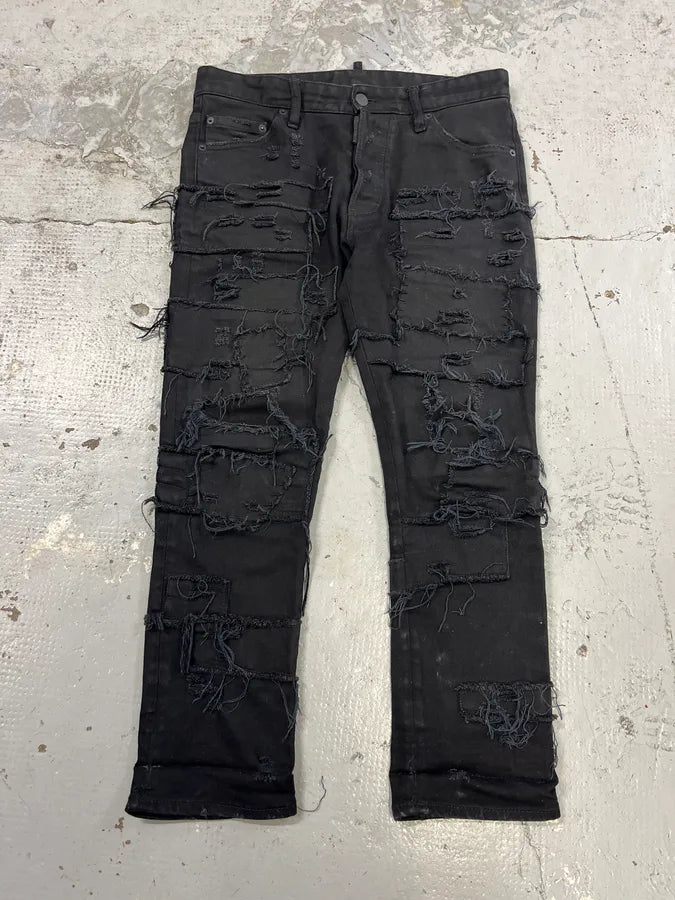 SS2017 Dsquared2 Black Destroy Jean BMzIvrM 1