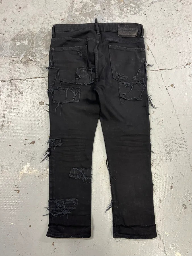 SS2017 Dsquared2 Black Destroy Jean BMzIvrM 4