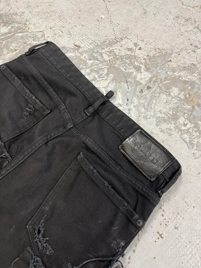 SS2017 Dsquared2 Black Destroy Jean BMzIvrM 5