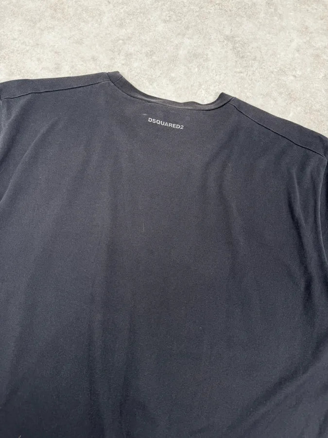 SS2017 Dsquared2 Black Safety Pin Print T-Shirt NCBRxZe 5