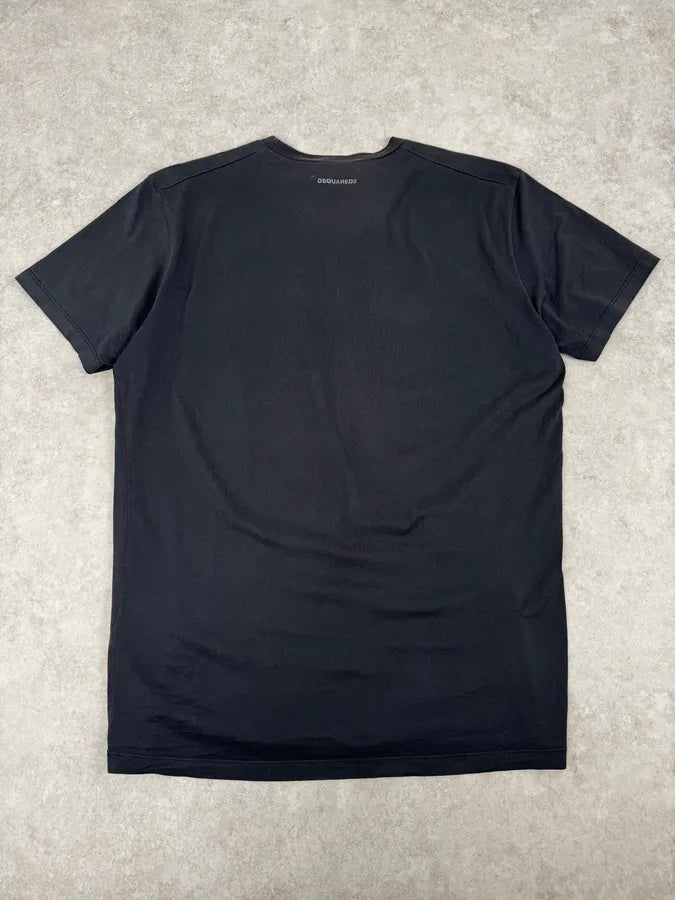 SS2017 Dsquared2 Black Safety Pin Print T-Shirt NCBRxZe 3