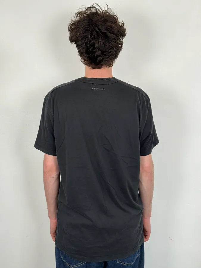 SS2017 Dsquared2 Black Safety Pin Print T-Shirt NCBRxZe 2