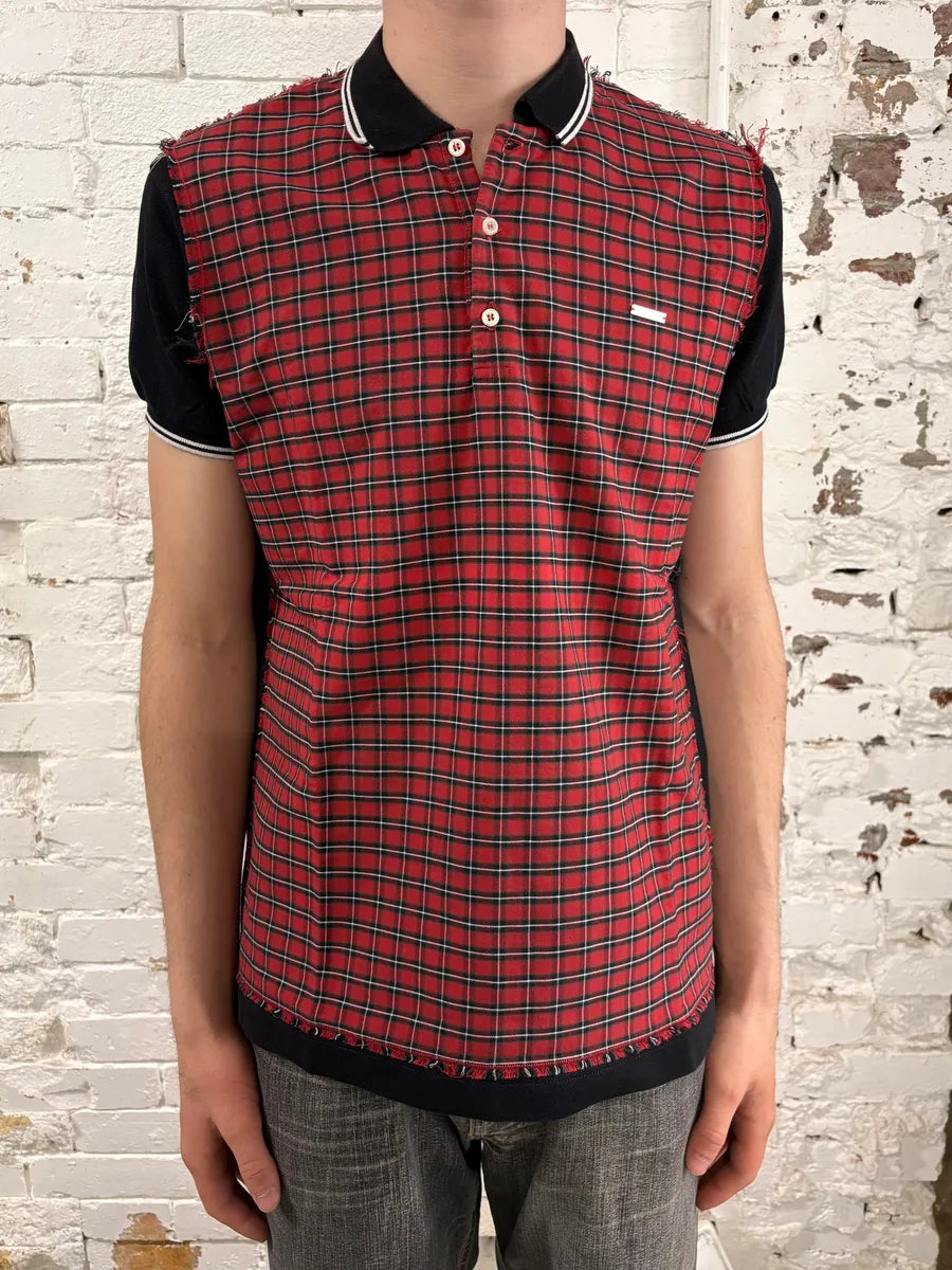 SS2017 Dsquared2 Red Tartan Polo GtPsaOs 1