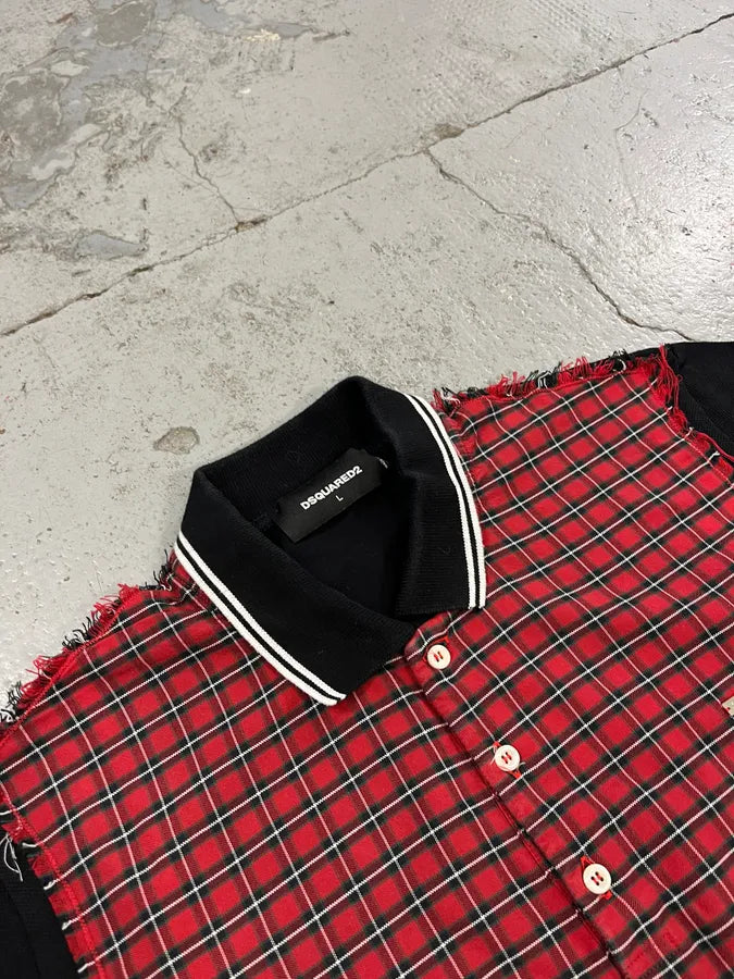 SS2017 Dsquared2 Red Tartan Polo GtPsaOs 3