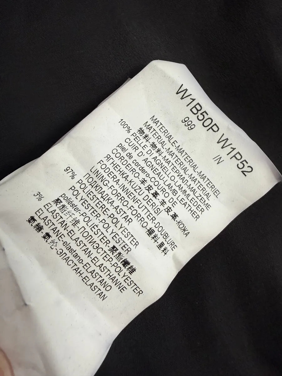 SS2017 Emporio Armani Agent Black Leather Jacket VuhVfTq 6