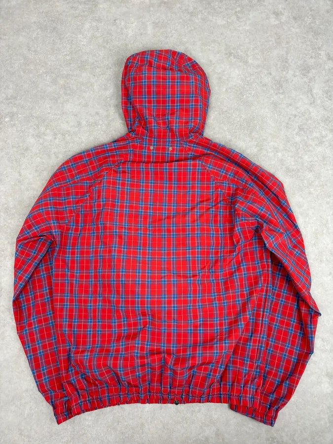 SS2017 Louis Vuitton Red Tartan Hooded Windbreaker Jacket by Kim Jones bClXGbO 4